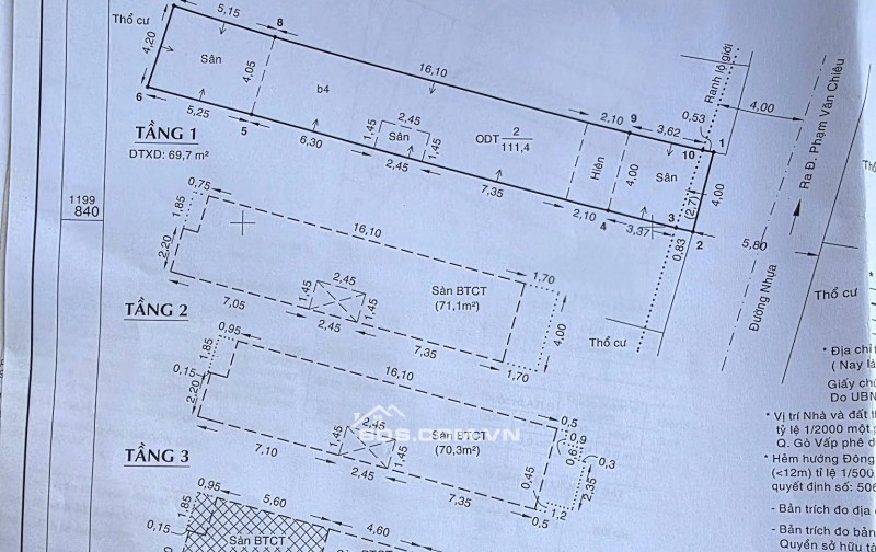 Đường 6m oto thông- Phạm Văn Chiẻu - 120m² - 5 tầng - 10 tỷ x