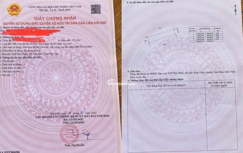 NHÀ ĐẸP  - GIÁ TỐT Chính Chủ Cần bán nhanh căn nhà tại xã Tam Đảo tỉnh Vĩnh Phúc