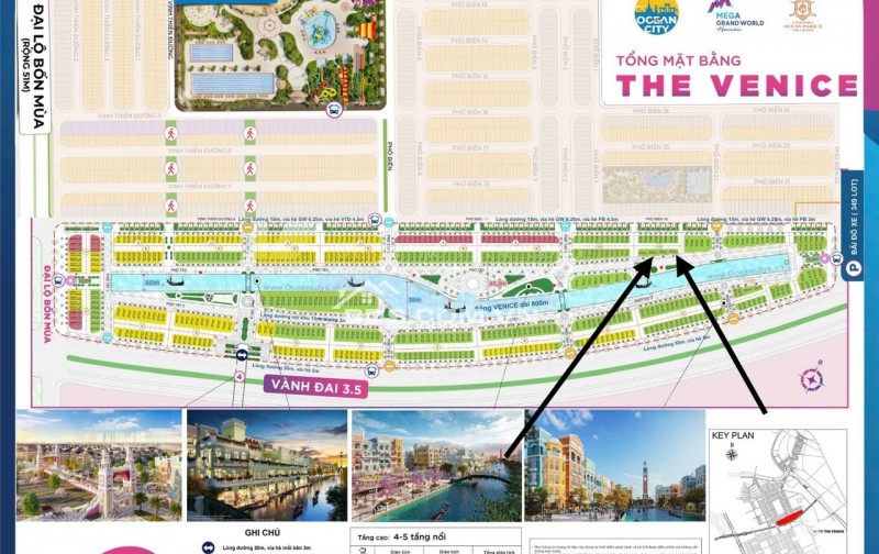 Căn góc rộng 12m, 3 mặt tiền Vinhomes Ocean Park 3