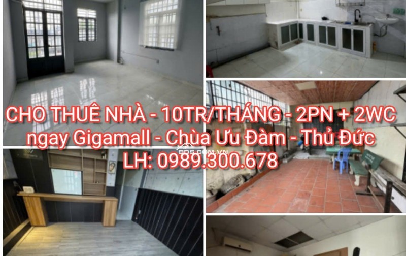 NHÀ THUÊ - 10TR/THÁNG - 2PN-2WC - GIGAMALL - THỦ ĐỨC