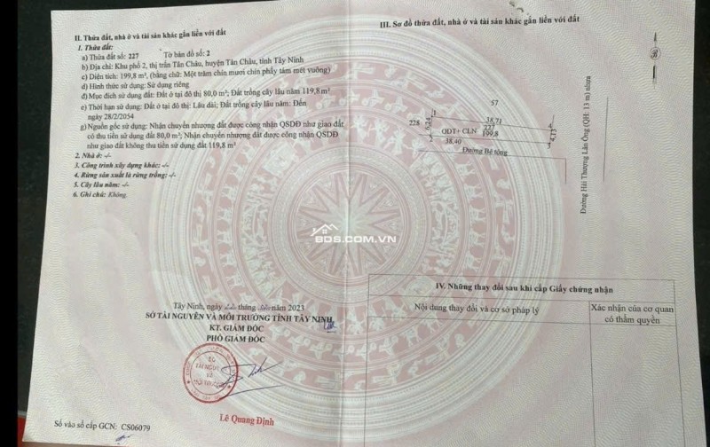 BÁN DÃY TRỌ 5 PHÒNG TẠI TÂY NINH, DT 199,8M2 SHR CHỈ 1.3TỶ. LH:0931821989.