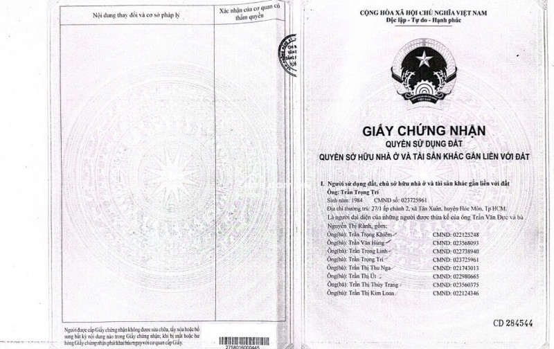 BÁN NHÀ ĐẤT TẠI HÓC MÔN, DT 177M2, SẴN SỔ, CHỈ 3.8 TỶ. LH: 0765659378