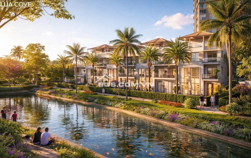 Nhà phố Trellia Cove ven kênh đào