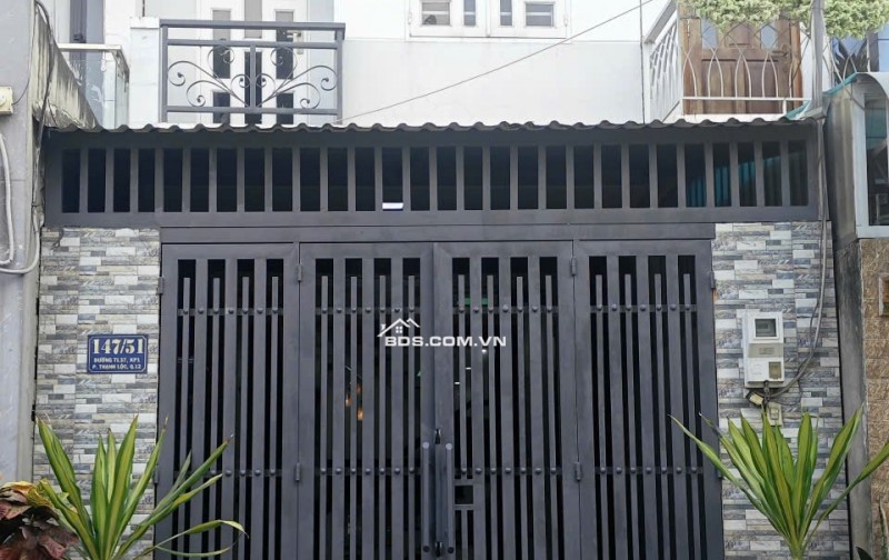 CHO THUÊ NHÀ 80M2, 2PN 1 TRỆT 1 LẦU + NỘI THẤT HẺM RỘNG 6M ĐƯỜNG TL37, KP1, P.THẠNH LỘC, Q.12