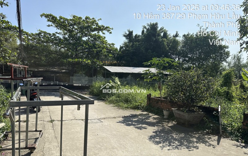 BÁN ĐẤT NHÀ BÈ - HẺM 387/29 PHẠM HỮU LẦU – 95M2 SỔ HỒNG RIÊNG 7.6 TỶ.  LH:0901727879.