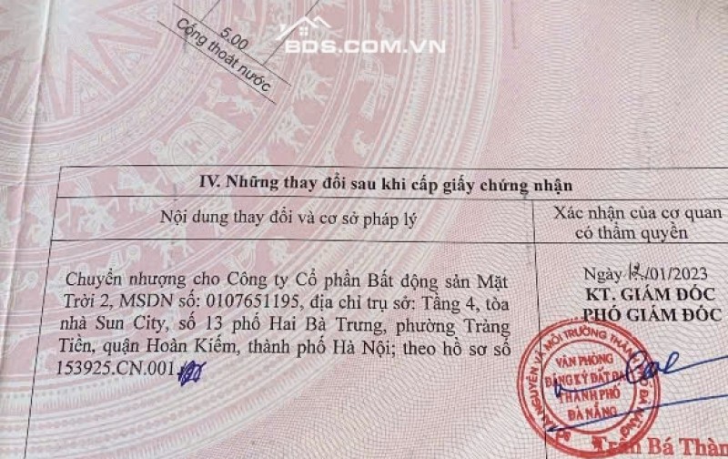 BÁN 3 LÔ ĐẤT CỒN DẦU HOÀ XUÂN, DT 100M2 / LÔ, GIÁ CHỈ TỪ 6-7 TỶ. LH:0929469357/ ZALO 0325447430