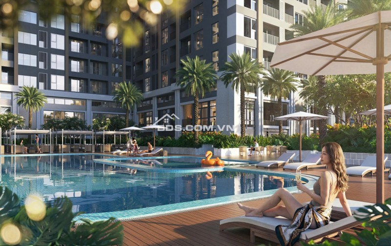 Căn hộ 2PN, bàn giao nội thất cơ bản, sổ lâu dài.