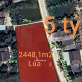Bán lô đất lúa 4 mặt tiền chuyển thổ phân lô giá chốt 5 tỷ