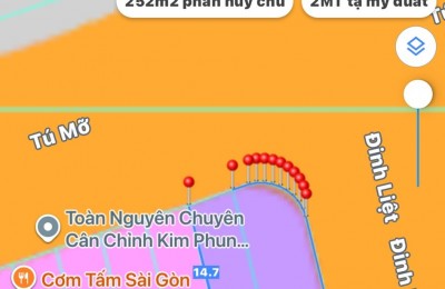 Bán đất LÔ GÓC 2 mặt tiền đường 10,5 Tú Mở & Đinh Liệt