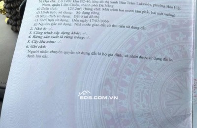 Bán 1 CẶP đất đường 7,5m Võ Tự - Khu đô thị xanh Bàu Tràm Lakeside