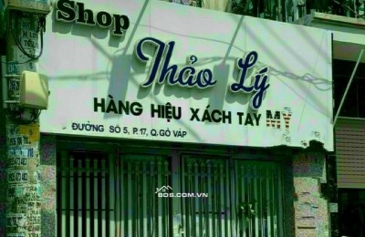 Chính chủ. Nhà Mặt Tiền Đường số 5 P17 GV . DT 4 x 20