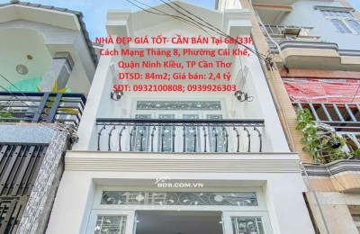 NHÀ ĐẸP GIÁ TỐT- CẦN BÁN Tại Phường Cái Khế, Ninh Kiều, Cần Thơ