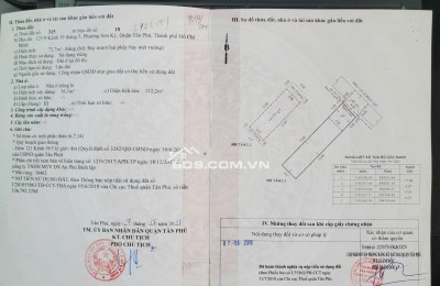 BÁN NHÀ SƠN KỲ, TÂN PHÚ: DT 72,7 M2 (1T1L) SẴN SỔ HỒNG, CHỈ 6.7 TỶ TL. LH:0932688139