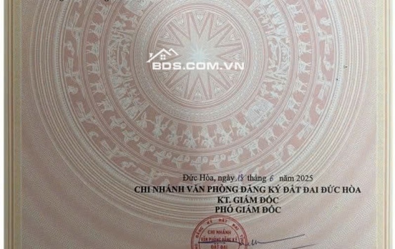 Bán đất mặt tiền đường ĐT 825, Tân Mỹ, Đức Hòa, Long An, DT 480m2, giá đầu tư