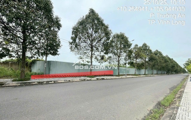 Bán đất mặt tiền đường nhựa sông Cổ Chiên khu trung tâm Trường An, TP. Vĩnh Long