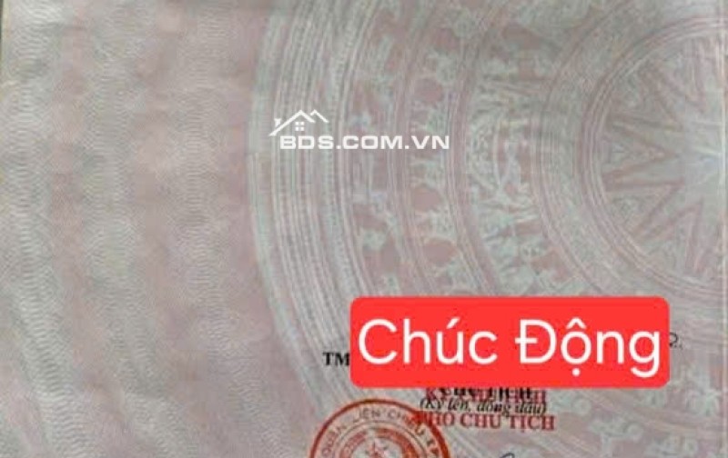 Bán đất đường Chúc Động - Gần Hồ Tùng Mậu