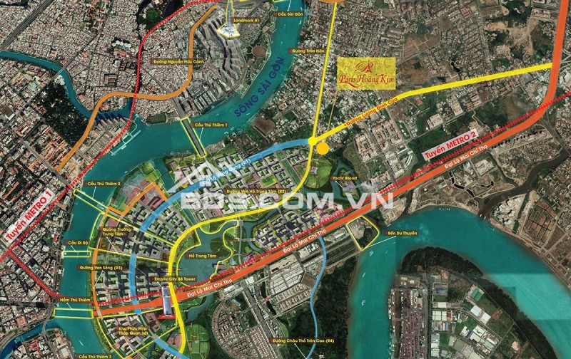 Bán căn hộ cao cấp Paris Hoàng Kim 71,3m2, 2PN, Ngay góc đương Trần Não và Lương Đình Của Q2