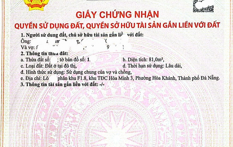 Bán đất PHAN THỊ NỂ - Trục đường thông biển