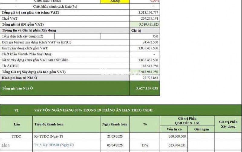  MUA NHÀ LẦU TẶNG XE SANG ĐẦU TƯ BAN ĐẦU 716 TRIỆU