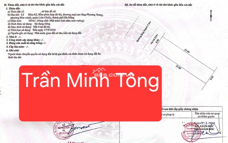 HÀNG HIẾM - Bán 1 cặp đất đường Trần Minh Tông - thông biển