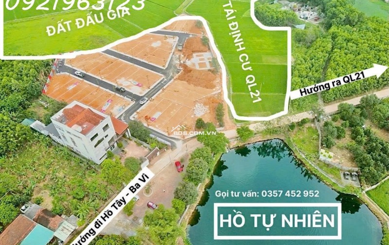 ƯU ĐÃI LÔ ĐẤT SÁT QL21 CẠNH TƯỜNG DỰ ÁN ĐẤT ĐẤU GIÁ ĐỐI DIỆN TRƯỞNG CĐ NGHỀ CHẤT LƯỢNG CAO HOÀ LAC