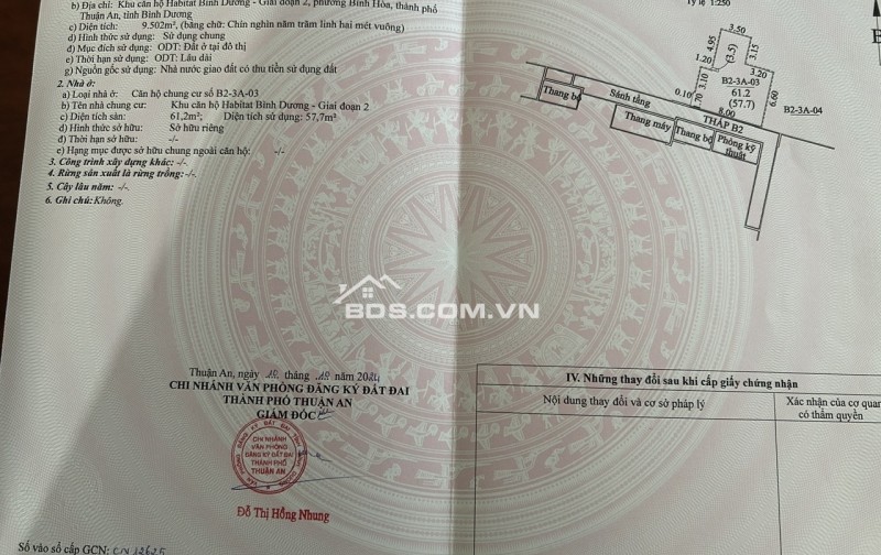 Chính chủ cần bán căn hộ 2PN, 2WC giá tốt tại The Habitat Bình Dương, DT 62m2