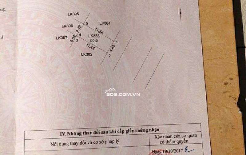 Chính chủ bán Đất dịch vụ Dương nội  Hà đông - khu LK31, Hướng Đông nam, diện tích 50m2 đường rộng 17m, ngay cạnh đường Lê Trọng Tấn