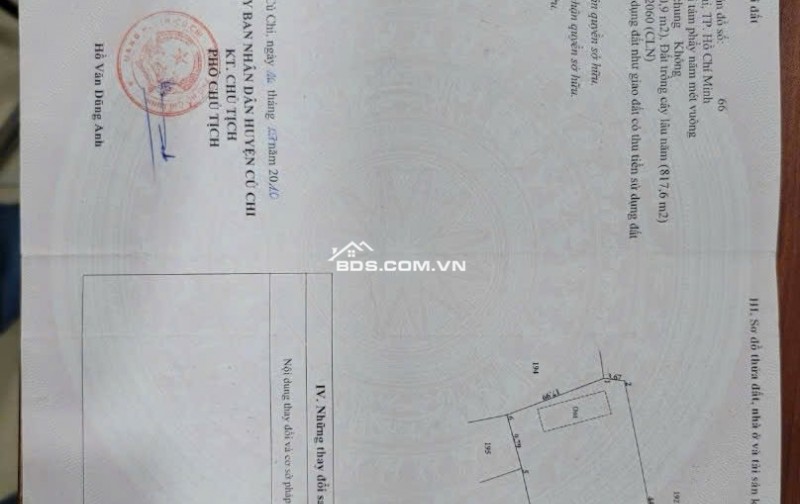 Chính chủ hạ giá bán gấp nhà Vườn Mặt tiền An Nhơn Tây - Củ Chi