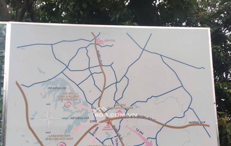 Đất nền Hòa Lạc bám trục Hồ Tây - Ba Vì giá chỉ hơn 3 tỷ, chuẩn pháp lý!