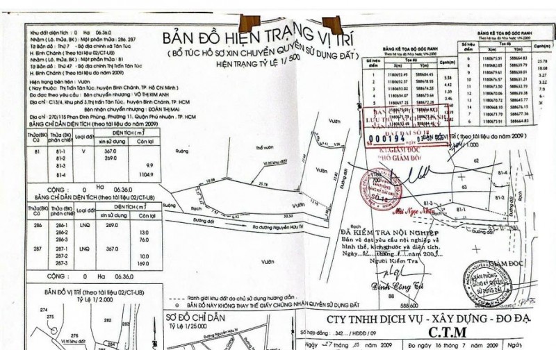 ĐẤT 636m² TÂN TÚC – BÌNH CHÁNH  DIỆN TÍCH LỚN  TIỀM NĂNG HẠ TẦNG