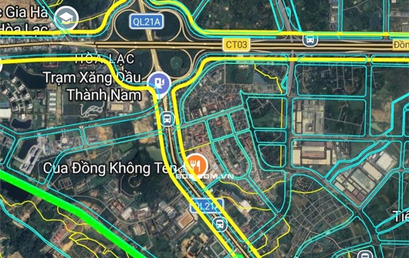 Đất nền Hòa Lạc, cách QL21 rộng 80m vài bước chân. Giá chỉ hơn 40tr/m