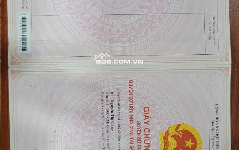 Chính chủ hạ giá bán gấp nhà Vườn Mặt tiền An Nhơn Tây - Củ Chi