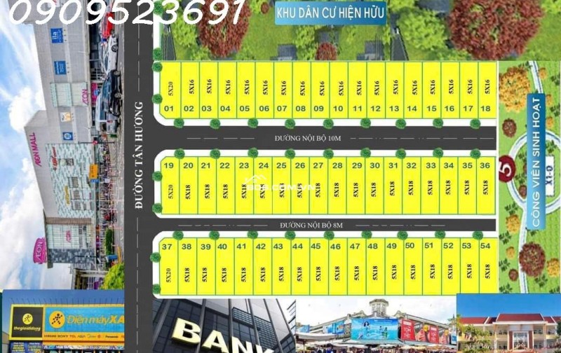 Bán đất tại Long Cang Residence, 1,6 tỷ, 90 m2, pháp lý đầy đủ