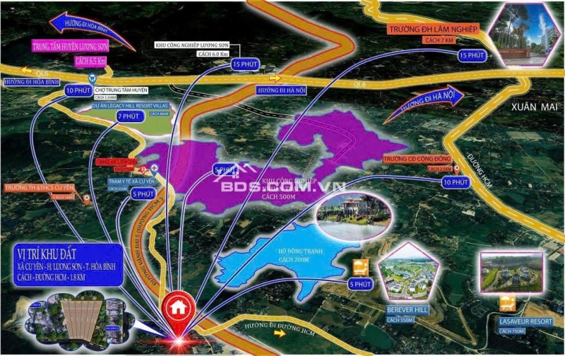 SIÊU HOT: bán đất nền lõi KCN nhuận trạch,trung tâm nghỉ dưỡng cư yên,pháp lĩ rõ ràng,sổ hồng riêng,đường bê tông rộng ô tô tránh nhau thoải mái