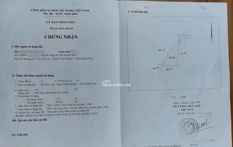 Bán nhà vườn nghỉ dưỡng 150m2 Diên Lạc - Cách Tỉnh lộ 2 chỉ 2 phút - Sổ hồng chính chủ