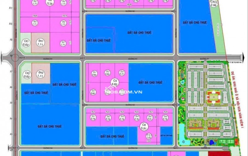 Cho thuê đất, kho sưởng khu công nghiệp Hàm Kiệm 1