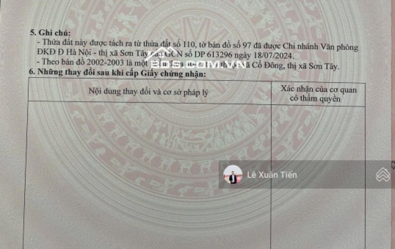 Lô đất 120.1m2 full thổ tại Đồng Trạng, Hòa Lạc mặt tiền 9,25m. Đường thông ôtô tránh. Chỉ 33tr/m2