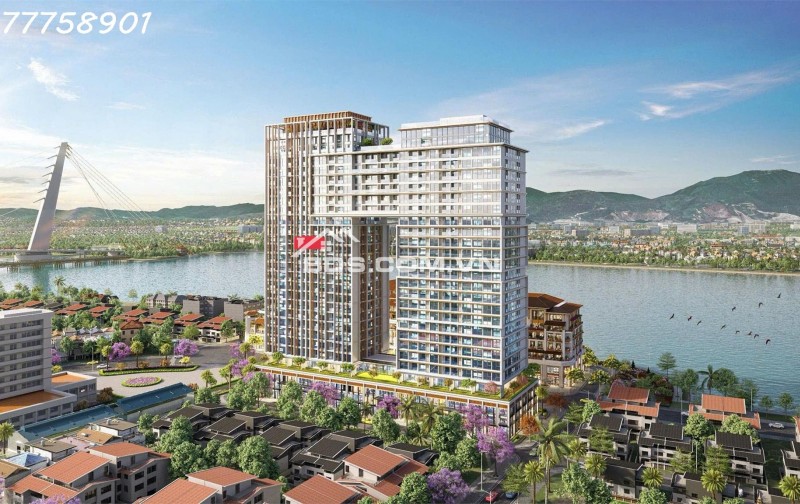 Bán căn Studio 25.8m2 - Sun Ponte tầng cao view đẹp, giá 2 tỷ 750tr, sở hữu lâu dài