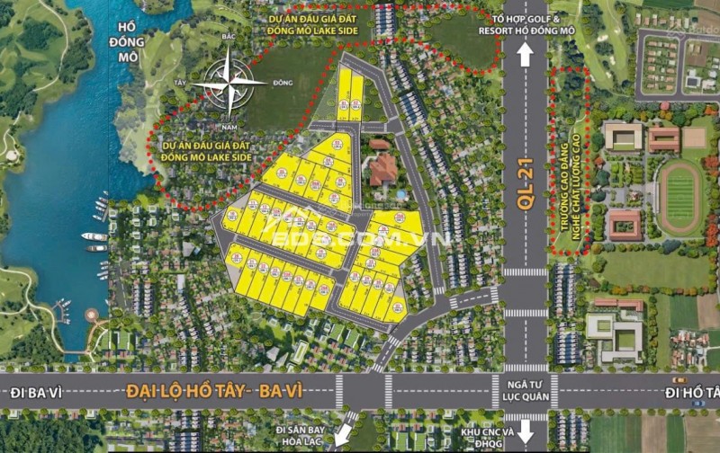 Chính chủ gửi bán lô đất thuộc làn 2 Quốc Lộ 21 mở rộng - tại Đoài Phương chỉ 30 tr/m2