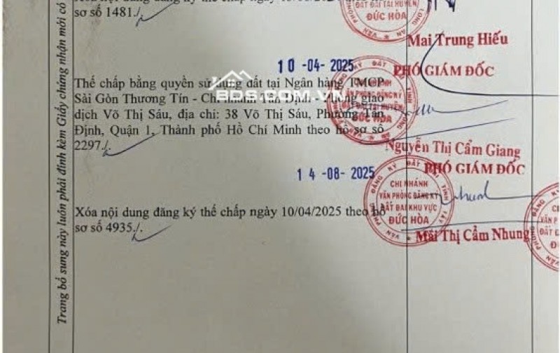 Bán đất mặt tiền đường ĐT 825, Tân Mỹ, Đức Hòa, Long An, DT 480m2, giá đầu tư