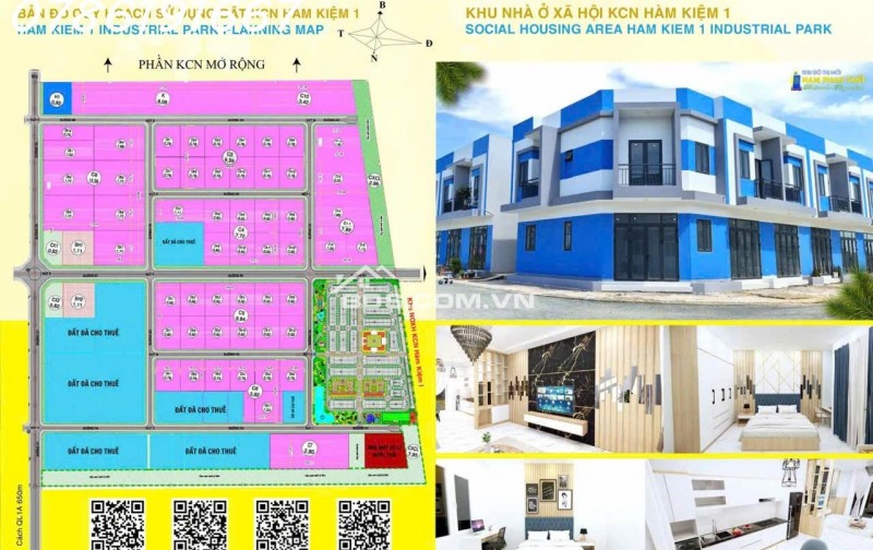 Cho thuê đất, kho sưởng khu công nghiệp Hàm Kiệm 1