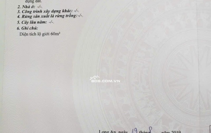 Chính chủ bán gấp 360m2 đất thổ cư 100% Đức Hòa giá 1,55 tỷ có phí hh cho môi giới