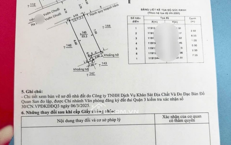 Đường Vườn Chuối, Phường Bàn Cờ, Diện tích: 3x8, 5 tầng, hẻm xe ô tô, giá  nhỉnh 6 tỷ