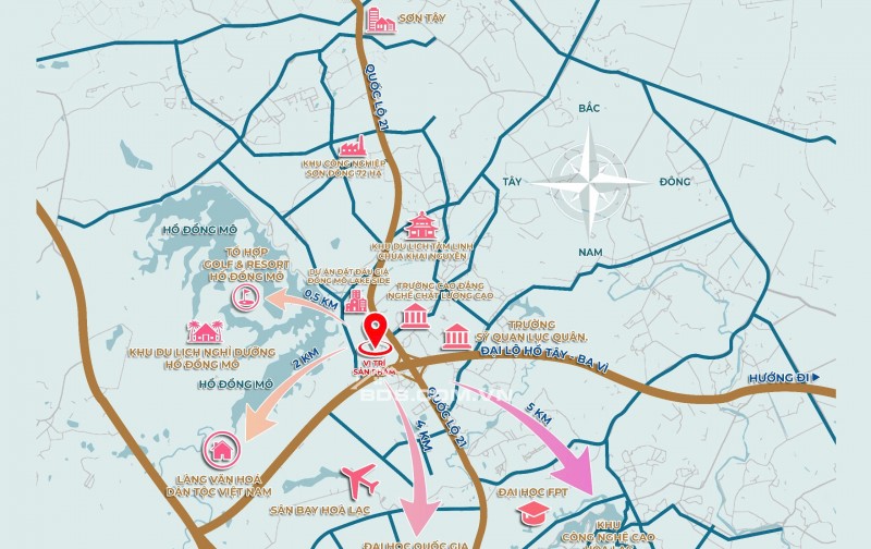 BÁN ĐẤT HÒA LẠC CÁCH QL21 CHỈ 150M