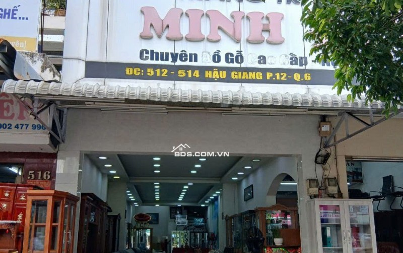 Mặt Tiền đường Hậu Giang Quận 6 dt ( 4,8 x 20 ) giá 25 tỷ