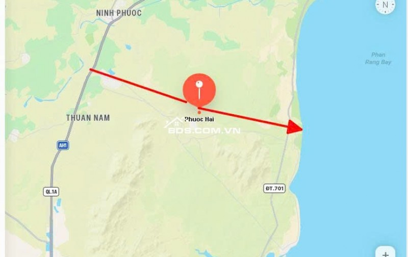 Thanh khoản gấp lô đất 6559m2  sát đường Văn Lâm – Phước Hải giá chỉ 2,9 tỷ.