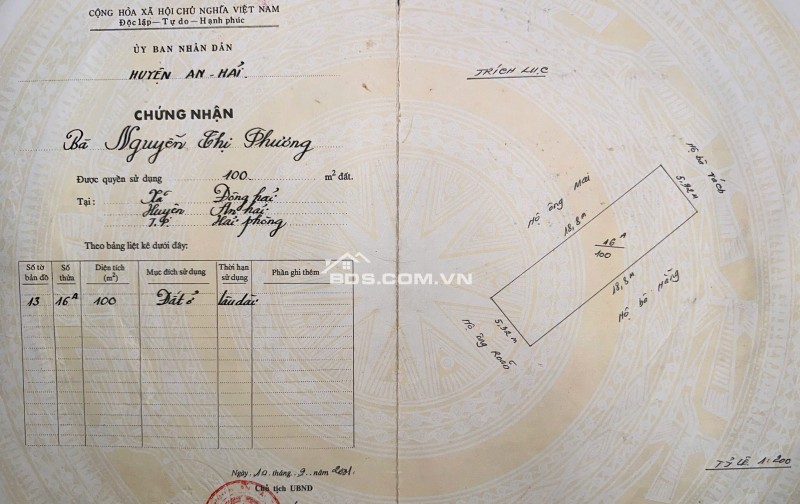 Bán đất ở thổ cư, số 3/58 Hạ Đoạn (Hạ Đoạn 2) P.Đông Hải