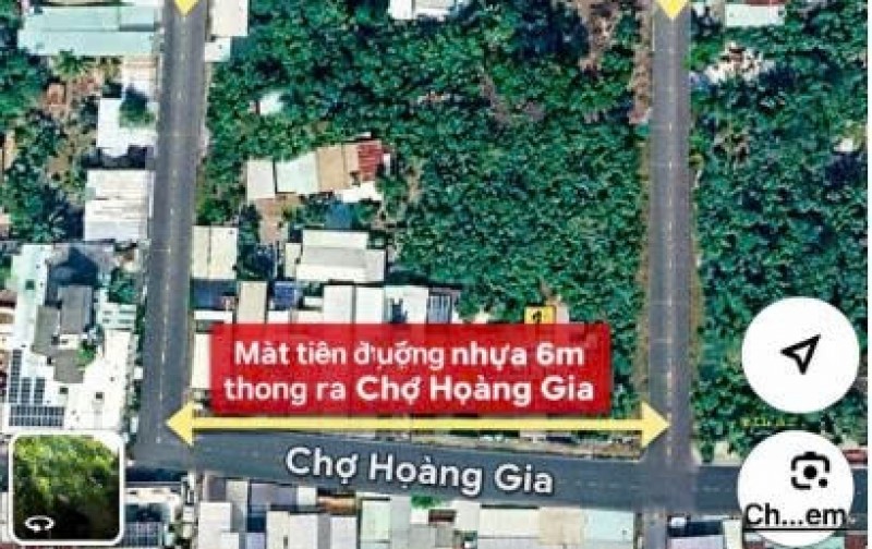 BÁN ĐẤT 2 MẶT TIỀN – VỊ TRÍ ĐẸP GẦN CHỢ HOÀNG GIA – TIỀM NĂNG ĐẦU TƯ CAO