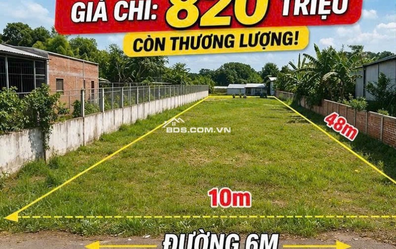  CẦN BÁN GẤP LÔ ĐẤT 484M² – GIÁ CHỈ 820 TRIỆU tại phường An Tịnh, TX. Trảng Bàng 