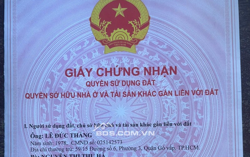 BÁN NHÀ CHÍNH CHỦ: NHỎ, ĐẸP, CHẮC CHẮN, HẺM THÔNG - RỘNG, KDC THÂN THIỆN. LH:0989051114.